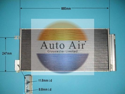 Auto Air Gloucester 16-9800 - Кондензатор, климатизация vvparts.bg