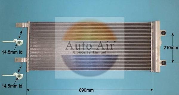 Auto Air Gloucester 16-9834 - Кондензатор, климатизация vvparts.bg