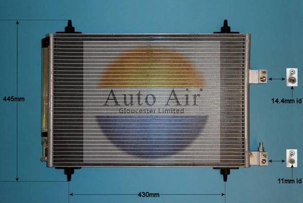 Auto Air Gloucester 16-9749 - Кондензатор, климатизация vvparts.bg