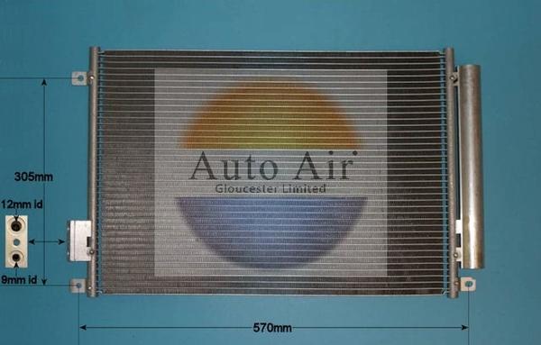 Auto Air Gloucester 16-9703 - Кондензатор, климатизация vvparts.bg