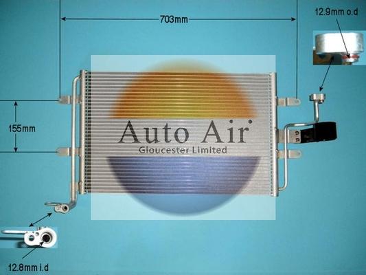 Auto Air Gloucester 16-9786A - Кондензатор, климатизация vvparts.bg