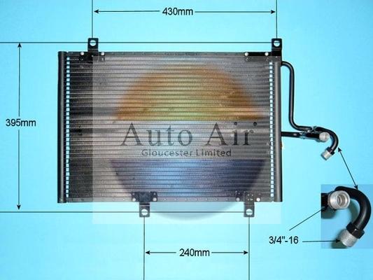 Auto Air Gloucester 16-9780 - Кондензатор, климатизация vvparts.bg