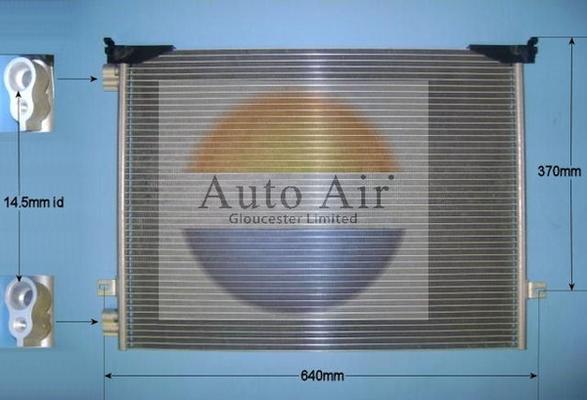 Auto Air Gloucester 16-5005A - Кондензатор, климатизация vvparts.bg