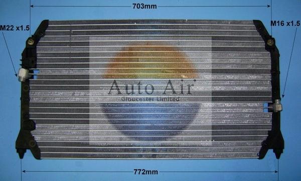 Auto Air Gloucester 16-5024 - Кондензатор, климатизация vvparts.bg