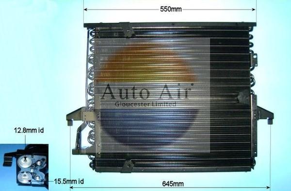 Auto Air Gloucester 16-6596 - Кондензатор, климатизация vvparts.bg