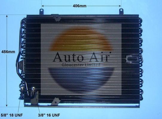 Auto Air Gloucester 16-6592 - Кондензатор, климатизация vvparts.bg