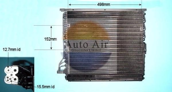 Auto Air Gloucester 16-6597 - Кондензатор, климатизация vvparts.bg