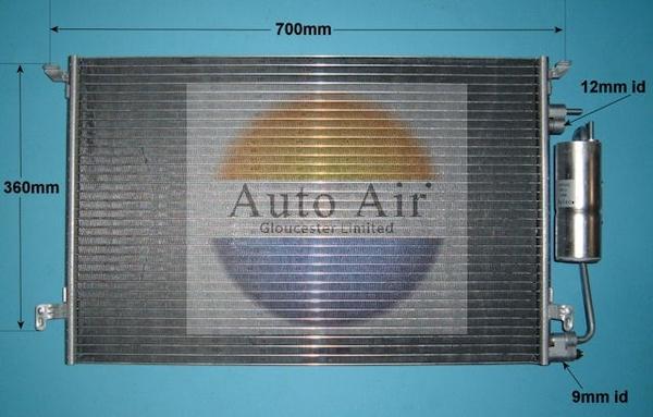 Auto Air Gloucester 16-6514 - Кондензатор, климатизация vvparts.bg