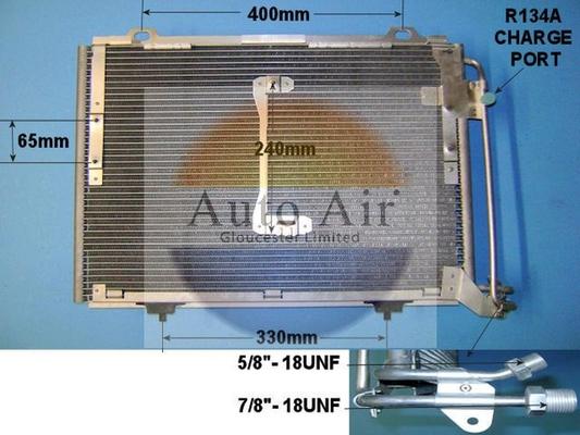 Auto Air Gloucester 16-6581 - Кондензатор, климатизация vvparts.bg