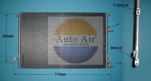 Auto Air Gloucester 16-6020 - Кондензатор, климатизация vvparts.bg