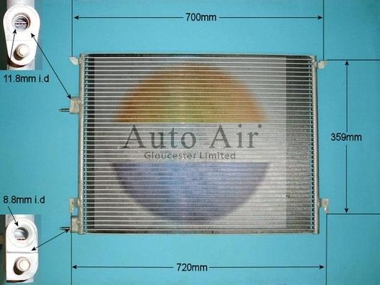 Auto Air Gloucester 16-6021 - Кондензатор, климатизация vvparts.bg