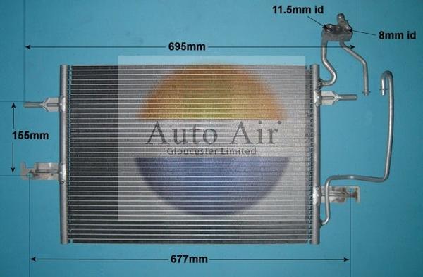 Auto Air Gloucester 16-6214 - Кондензатор, климатизация vvparts.bg