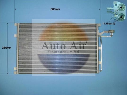 Auto Air Gloucester 16-0008 - Кондензатор, климатизация vvparts.bg