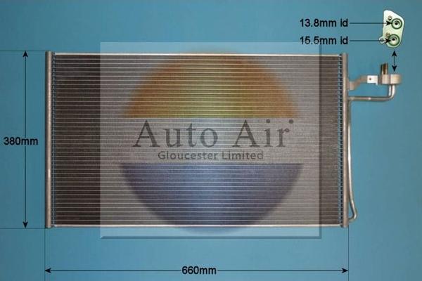 Auto Air Gloucester 16-0015 - Кондензатор, климатизация vvparts.bg