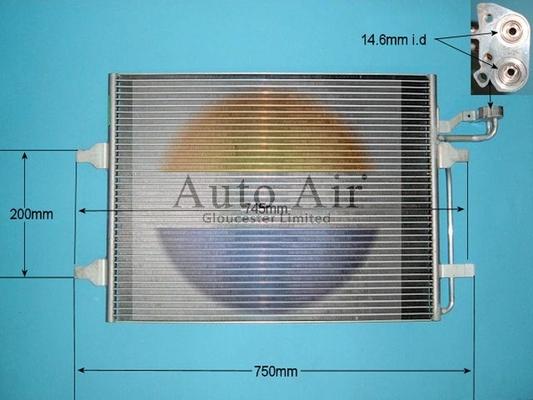 Auto Air Gloucester 16-0010 - Кондензатор, климатизация vvparts.bg