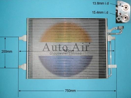 Auto Air Gloucester 16-0012 - Кондензатор, климатизация vvparts.bg