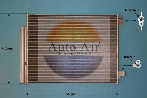 Auto Air Gloucester 16-1995 - Кондензатор, климатизация vvparts.bg