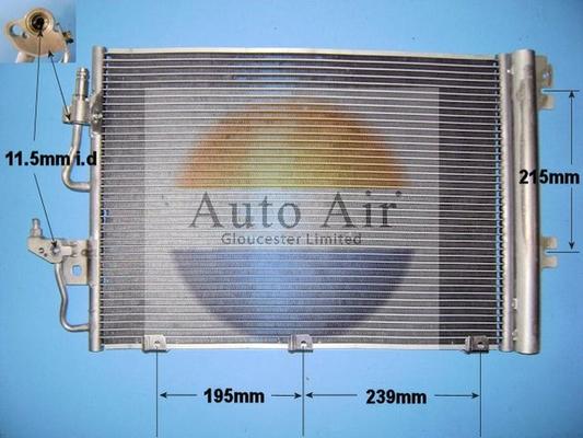 Auto Air Gloucester 16-1050 - Кондензатор, климатизация vvparts.bg