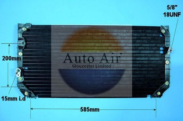 Auto Air Gloucester 16-1015 - Кондензатор, климатизация vvparts.bg