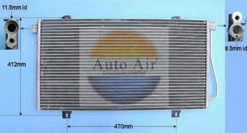 Auto Air Gloucester 16-1089A - Кондензатор, климатизация vvparts.bg