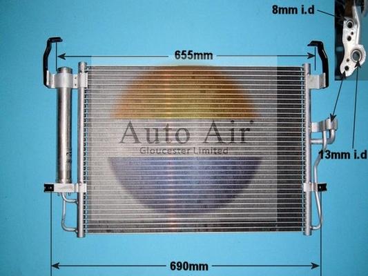 Auto Air Gloucester 16-1152 - Кондензатор, климатизация vvparts.bg