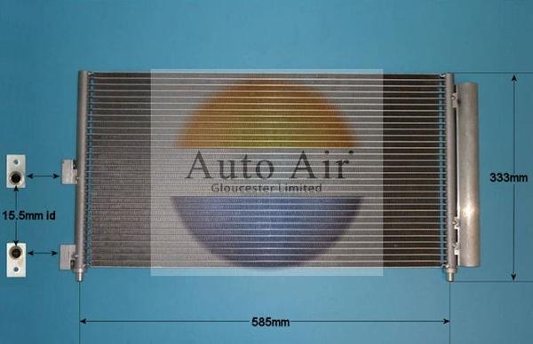 Auto Air Gloucester 16-1104 - Кондензатор, климатизация vvparts.bg