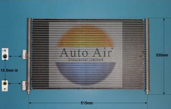 Auto Air Gloucester 16-1103 - Кондензатор, климатизация vvparts.bg