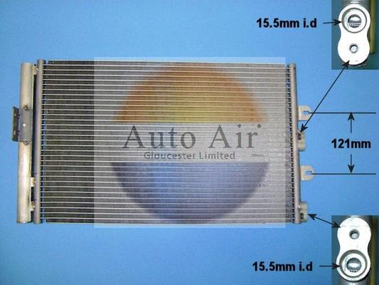 Auto Air Gloucester 16-1102 - Кондензатор, климатизация vvparts.bg