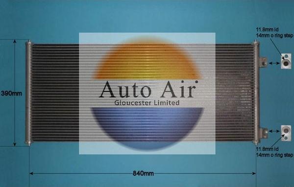 Auto Air Gloucester 16-1135A - Кондензатор, климатизация vvparts.bg