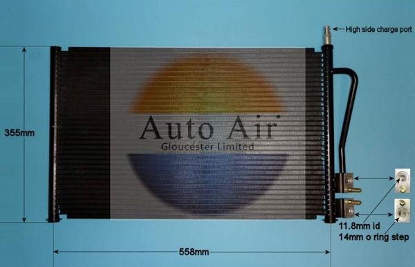 Auto Air Gloucester 16-1125 - Кондензатор, климатизация vvparts.bg