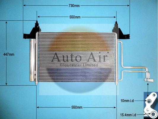 Auto Air Gloucester 16-1123 - Кондензатор, климатизация vvparts.bg