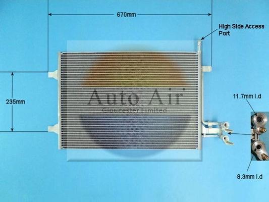 Auto Air Gloucester 16-1319 - Кондензатор, климатизация vvparts.bg