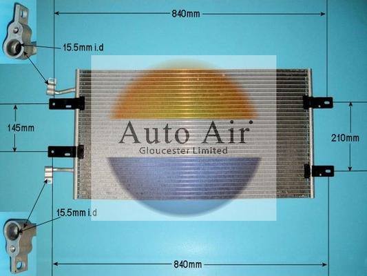 Auto Air Gloucester 16-1382A - Кондензатор, климатизация vvparts.bg