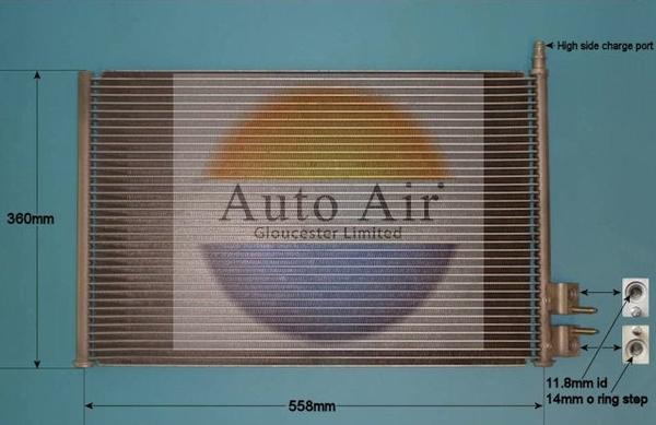 Auto Air Gloucester 16-1338 - Кондензатор, климатизация vvparts.bg