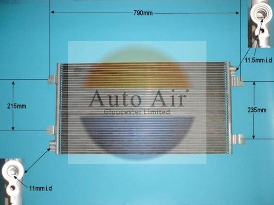 Auto Air Gloucester 16-1371A - Кондензатор, климатизация vvparts.bg