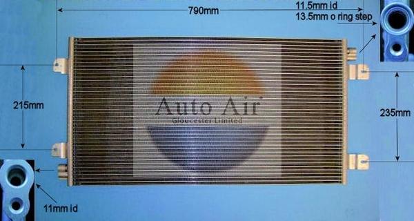 Auto Air Gloucester 16-1371 - Кондензатор, климатизация vvparts.bg