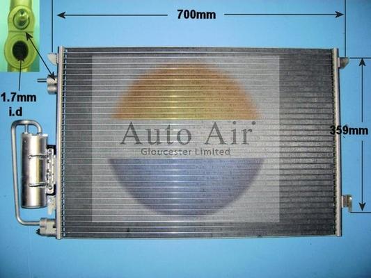 Auto Air Gloucester 16-1240A - Кондензатор, климатизация vvparts.bg