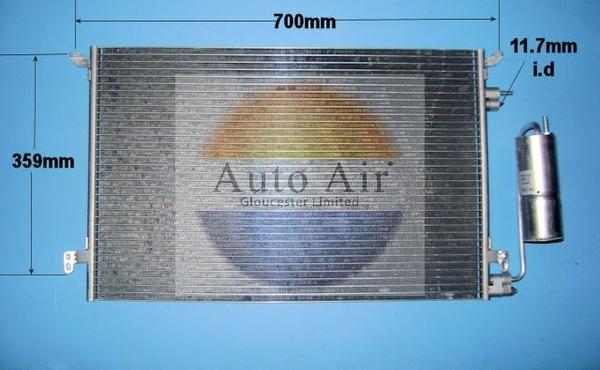 Auto Air Gloucester 16-1241A - Кондензатор, климатизация vvparts.bg