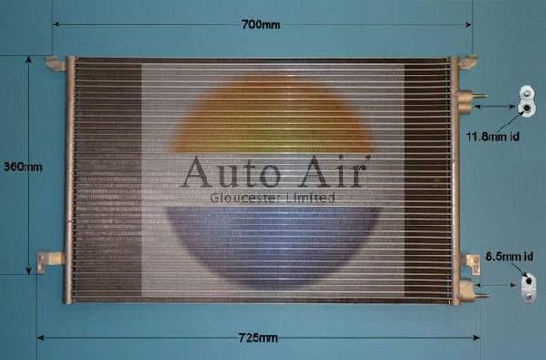 Auto Air Gloucester 16-1241 - Кондензатор, климатизация vvparts.bg