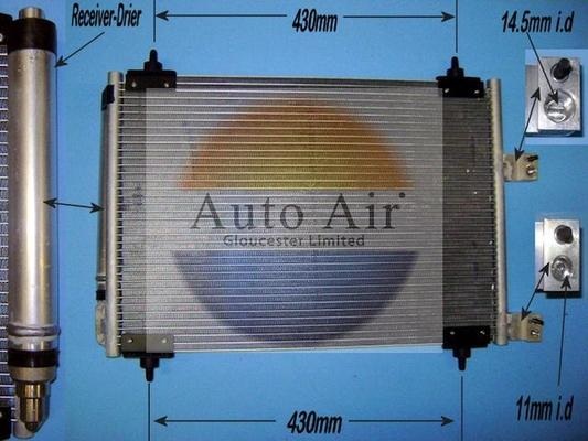 Auto Air Gloucester 16-1252A - Кондензатор, климатизация vvparts.bg