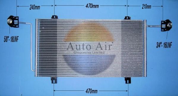 Auto Air Gloucester 16-1269 - Кондензатор, климатизация vvparts.bg