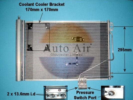 Auto Air Gloucester 16-1210A - Кондензатор, климатизация vvparts.bg