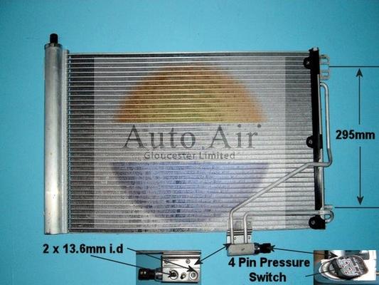 Auto Air Gloucester 16-1211A - Кондензатор, климатизация vvparts.bg