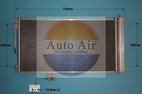 Auto Air Gloucester 16-1211 - Кондензатор, климатизация vvparts.bg