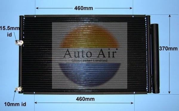 Auto Air Gloucester 16-8914 - Кондензатор, климатизация vvparts.bg
