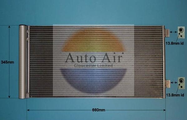 Auto Air Gloucester 16-8923 - Кондензатор, климатизация vvparts.bg