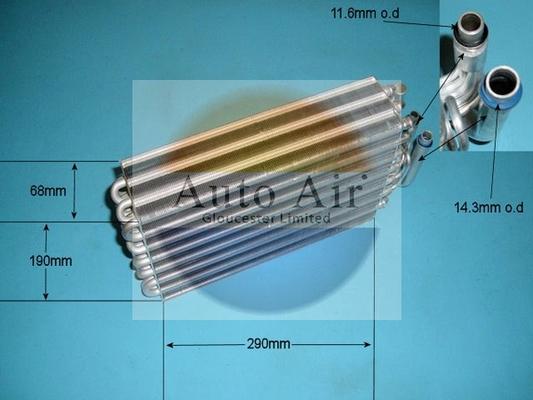 Auto Air Gloucester 21-0086 - Изпарител, климатична система vvparts.bg