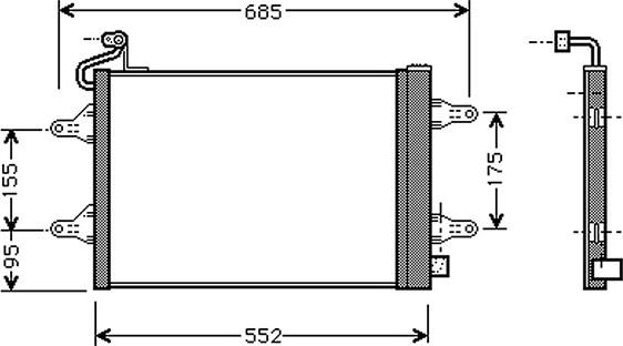 Autoclima 30311437CP - Кондензатор, климатизация vvparts.bg