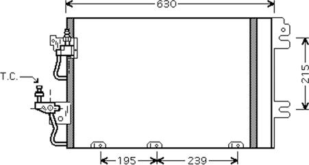 Autoclima 30311505CP - Кондензатор, климатизация vvparts.bg