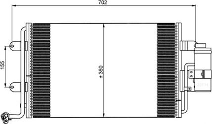 Autoclima 30311203.1 - Кондензатор, климатизация vvparts.bg